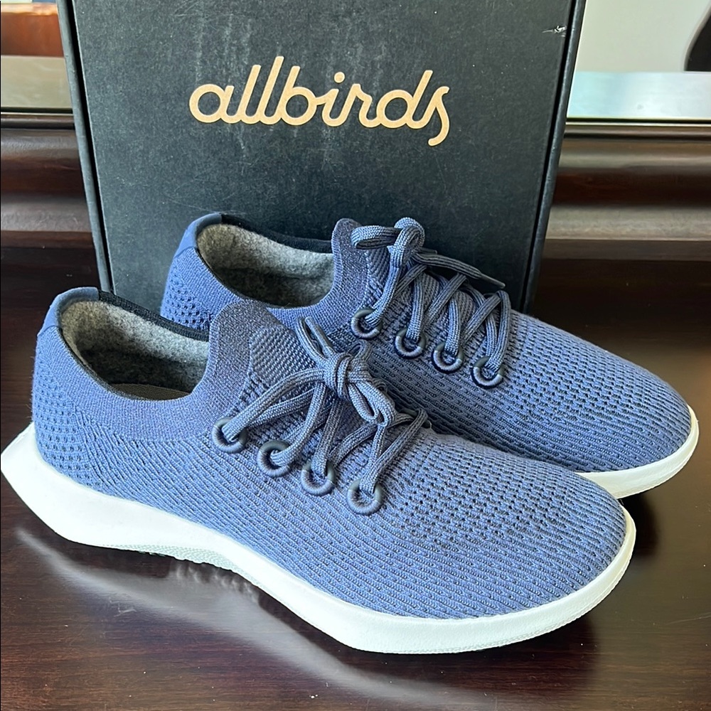 Allbirds Navy Knit Runners